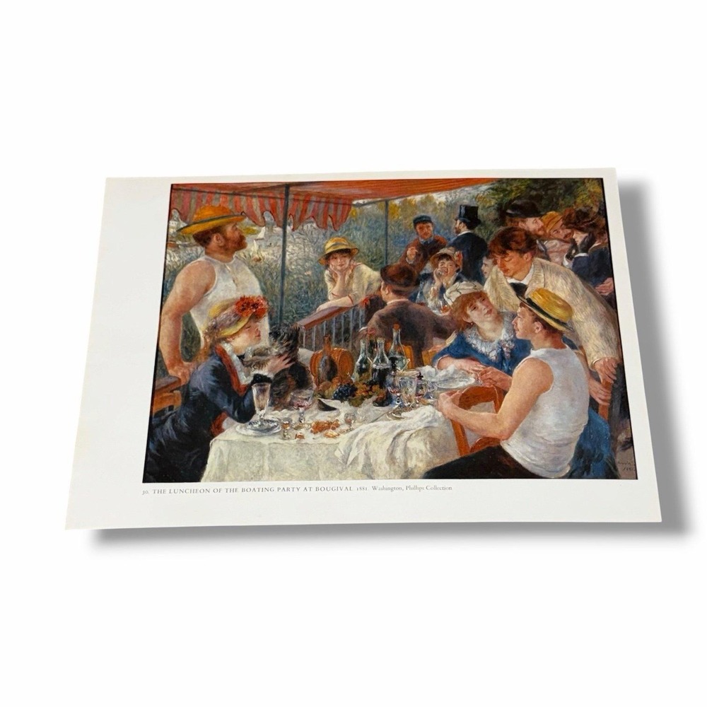 Book Plate Illustration The Luncheon of the Boating Party at Bougival Renoir AE
